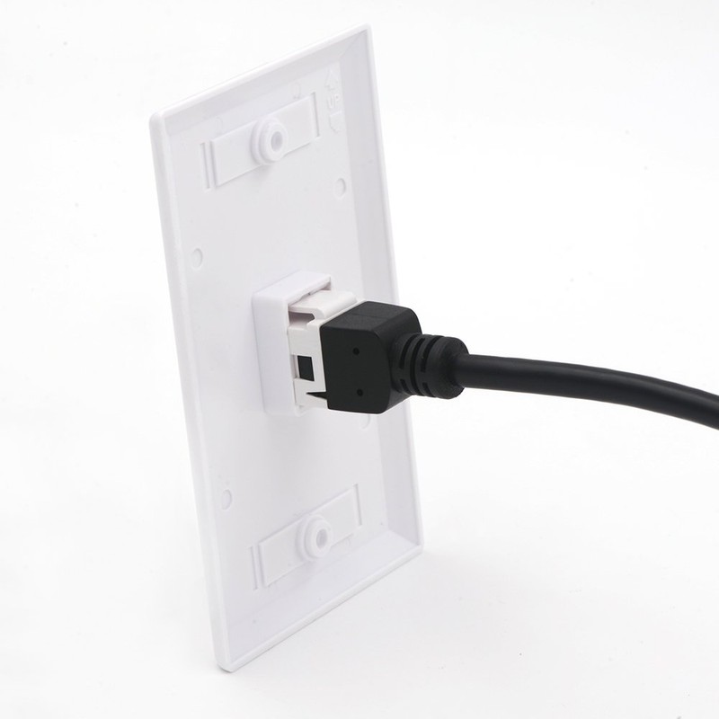 VCE 2-Pack HDMI Keystone Jack, Female to Female HDMI Pigtail