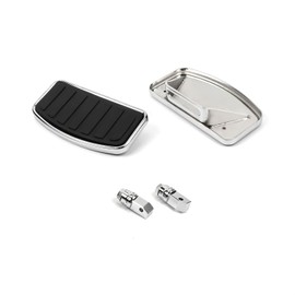 FIASRAC Adjustable Motorcycle Floorboards, Passenger Foot Pegs with Mount Bracket Kits for Yamaha VMAX XV125 XV250 XV400 XV535 XV750 XV1100/ Fit for Shadow 400 750C VT400C 750C