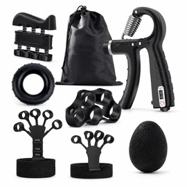 Adjustable Grip Strength Trainer for Hand Workouts – 5–60kg Finger Exerciser Kit for Fitness & Daily Training