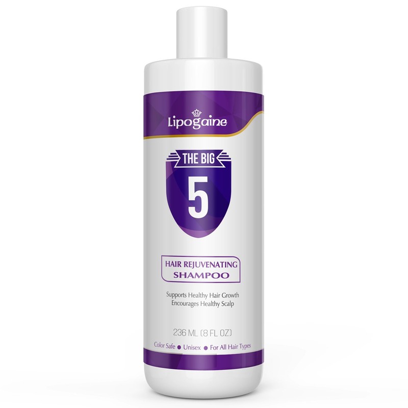 Lipogaine Hair Growth Stimulating All Natural Shampoo for Hair Thinning