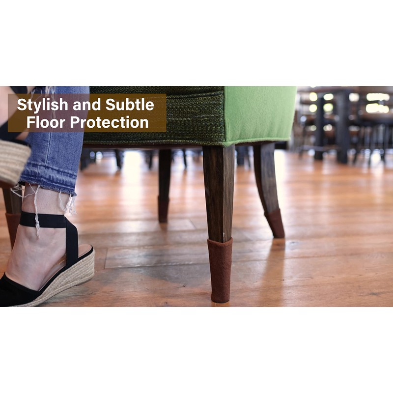 NancyProtectz Furniture Sock Floor Protectors, The Original Furniture Sock (Caramel