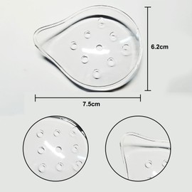 Bohue 6Pcs 9-Hole Plastic Eye Patches Porous Transparent Eye Mask Ventilated Protection Eye Care Supplies for Adults Children