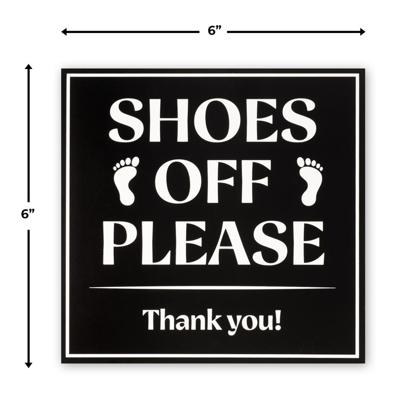 Shoes Off Please Sign | Please Remove Your Shoes Sign
