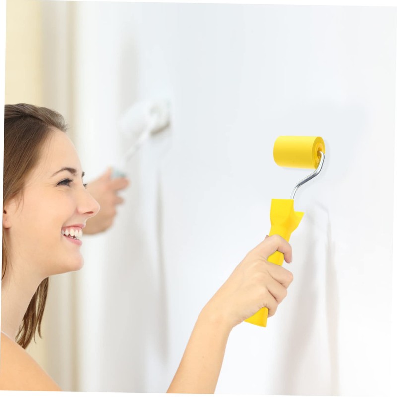 Operitacx Flat Pressure Roller Tool Ergonomic Rubber Seam Roller for