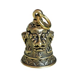 SUPVOX Brass Bell Vintage Bronze Jingle Bells for Craft Wind Chime Making Cane Potty Training Pendant Keychain Heart