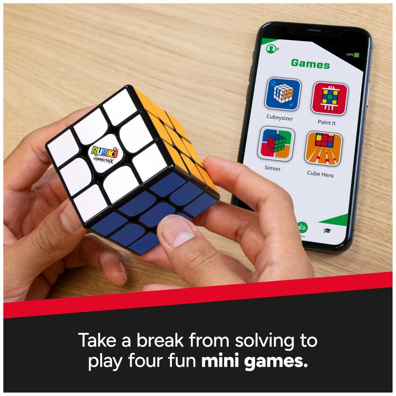 Rubik's Cube, The Official Rubik’s ConnectedX, Bluetooth-Enabled 3x3 Speed Cube