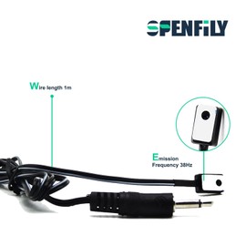 SPENFiLY Transmitter for IR Repeater-1 Meter Single Head Remote Control IR Emitter Cable