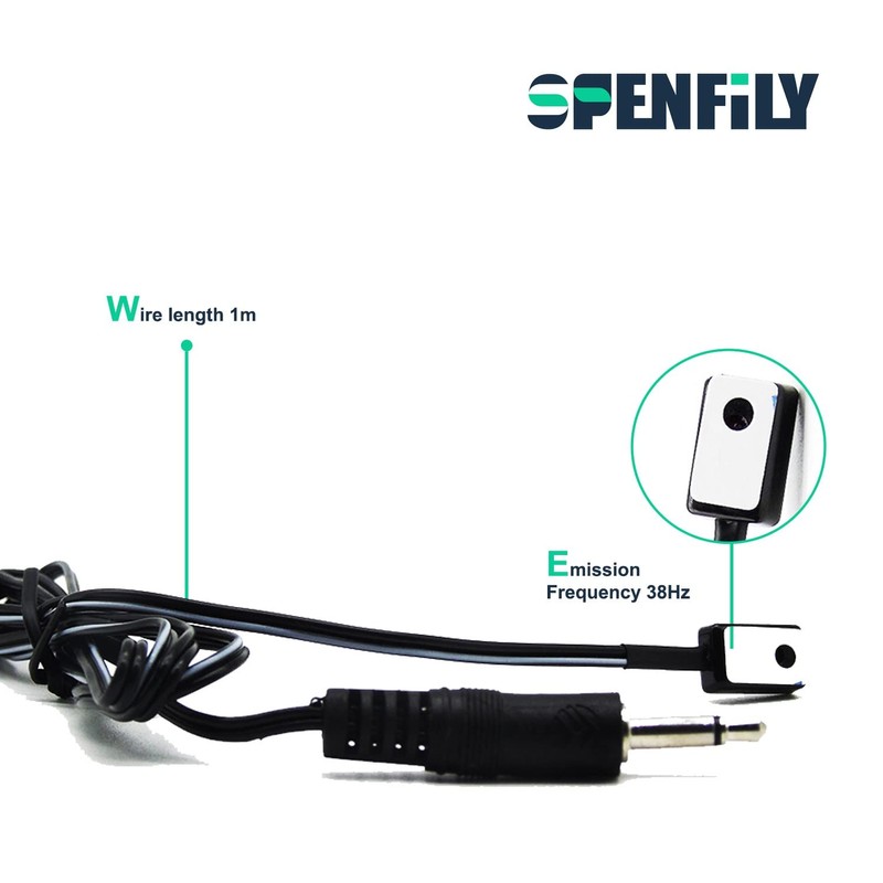 SPENFiLY Transmitter for IR Repeater-1 Meter Single Head Remote Control