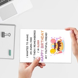 FACAICAI Funny Birthday Card & Gifts for Men Husband Boyfriend Him, Happy Bday Card (Colorful Birthday)