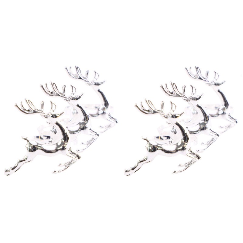 Pack Of 6 - Metal Christmas Napkin Holders - 6