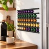 6-Piece Adhesive Coffee Capsule Holder Set, 30cm Wall-Mount Pod Storage