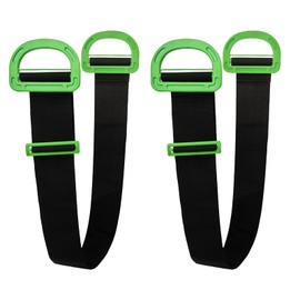 OWLMATE Pack of 2 Carrying Straps Moving Straps 153 cm Heavy Duty Moving Lifting Strap Adjustable Lifting Straps for Heavy Items Piano Washing Machine Furniture Black