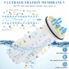 Consfly Ultrafiltration Water Filter 0.01 Micron Stainless Steel Under Sink