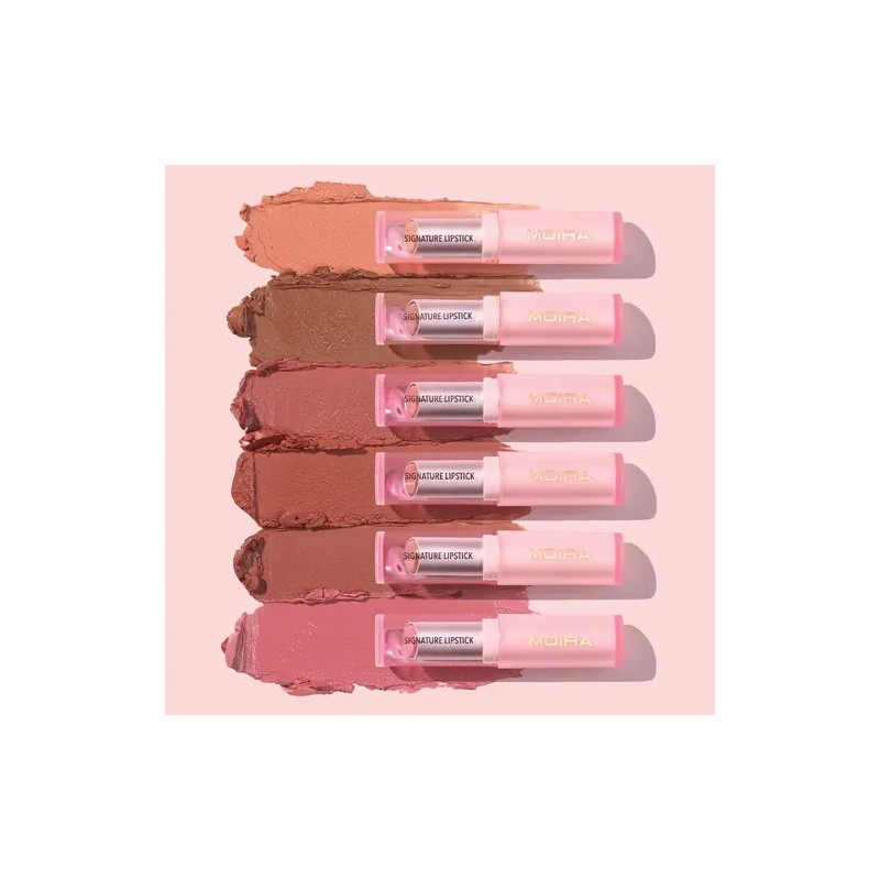 Moira Signature Lipstick Lápiz Labial Pinta Labios Acabado Cremoso Color