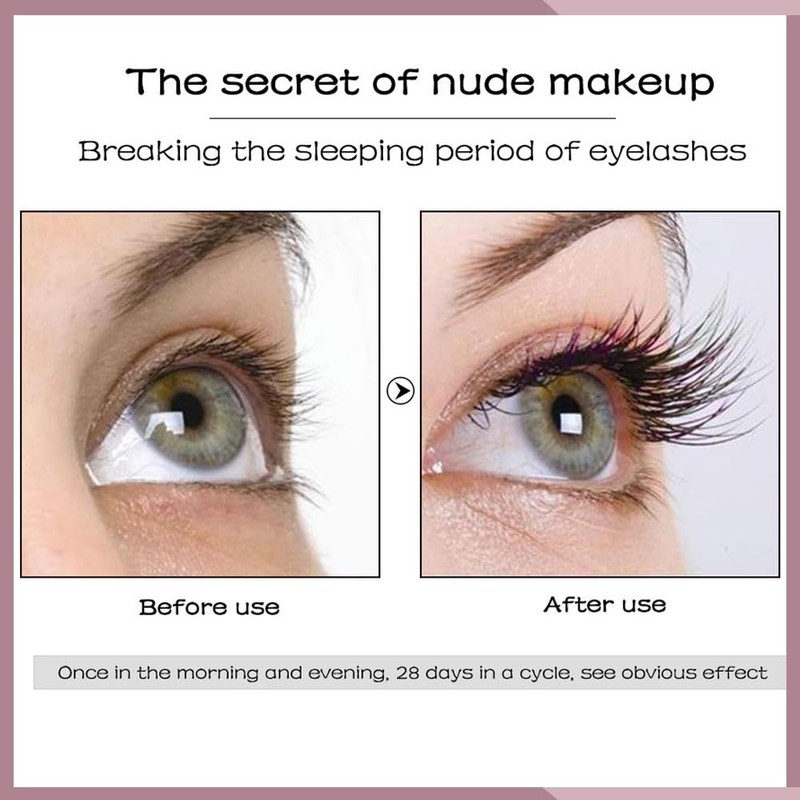 Eyelash Serum - Natural Comestic Eyelash Growth Serum for Longer,