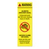 AGORA Warning Stickers for Goal Posts - Pack of 10
