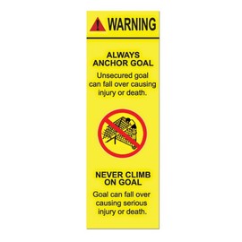 AGORA Warning Stickers for Goal Posts - Pack of 10