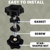 Cranviech Walker Replacement Parts Arm Adjustment Knobs 2 Pack, Rollator