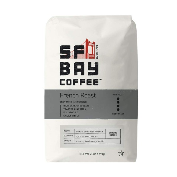 SF Bay Coffee French Roast 28 Ounce Ground Dark Roast