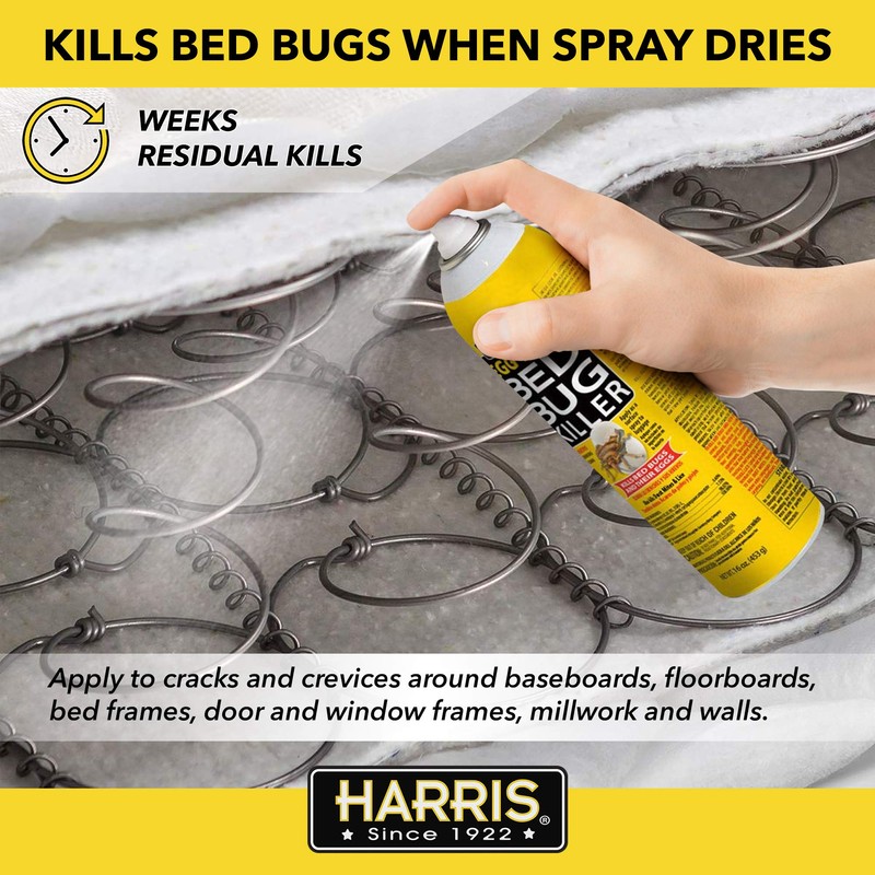 Harris Bed Bug and Egg Killer, 16oz Aerosol Spray |