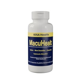 Macuhealt 30 cápsulas | Suplemento ocular con luteína, zeaxantina y meso-zeaxantina | Fórmula clínica para salud visual | 1 mes de uso
