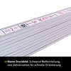 STABILA 1334 Wooden Folding Ruler Type 1707 2m White Metric
