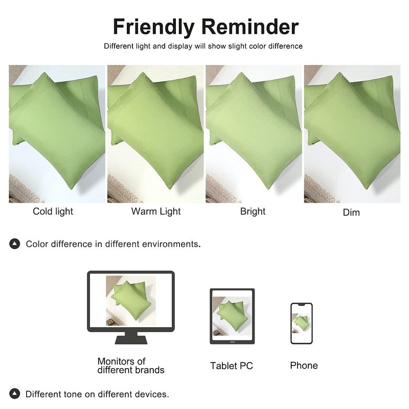 sourcing map 2 Packs Pillow Cases Double Brushed Microfiber Pillowcases