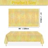 Gold Glitter Table Cloth, 4 Pack Gold Yellow Tablecloths for