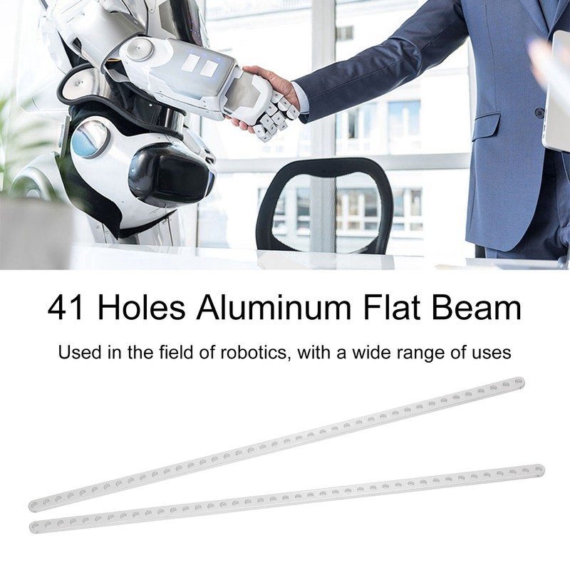 2Pcs 41 Holes Aluminum Flat Beam for Robots Replacement Parts