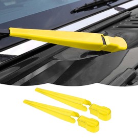 RT-TCZ Front Window Wiper Arm Blade Windshield Wiper Blades Trim Cover Decoration Exterior Accessories Compatible with Jeep Wrangler JK JKU 2007-2018,Yellow