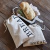 Creative Brands Table Sugar Linen Drawstring Bread Bag, 11 x