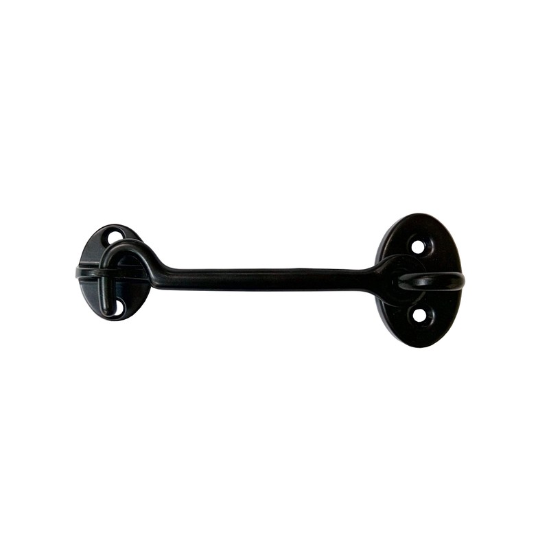 QCAA Heavier Duty Brass Door Hook Latch & Eye, 4",