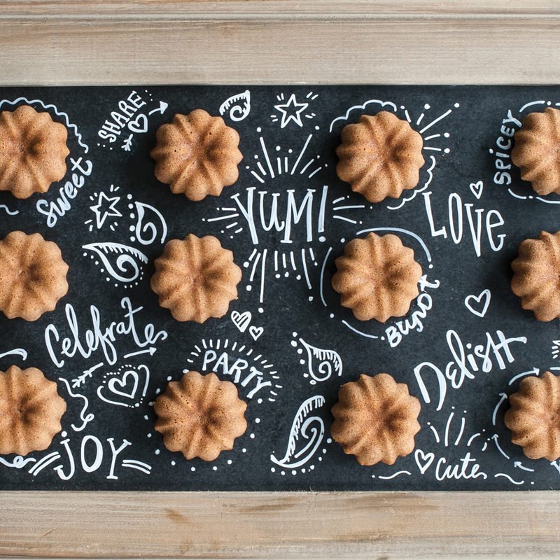 Nordic Ware Formed Mini Bundt, 12 Cavity Cupcake, Red