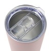 Francfranc Stainless Steel Tumbler with Lid, 650ml, Pink