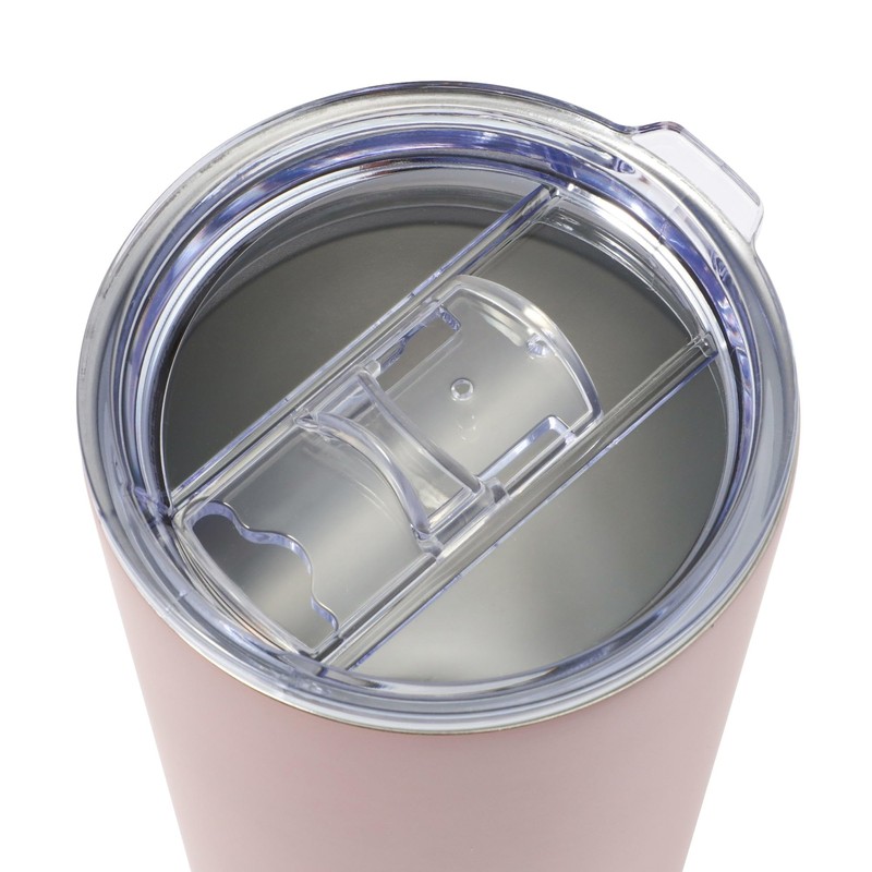 Francfranc Stainless Steel Tumbler with Lid, 650ml, Pink