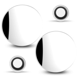 2 Pack Blind Spot Mirror for Car, High Definition Frameless 360° Wide-Angle Convex Mirror, 2 Inch Round Self Adhesive Angle Adjustable Blind Spot Mirrors for Car, SUV, Trucks and RVs