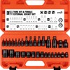 HORUSDY 31Pcs Torx Bit Socket Set,14 Star Bits (T8-T70) and