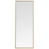 Pemberly Row 36" x 14" Contemporary Metal Frame Mirror in