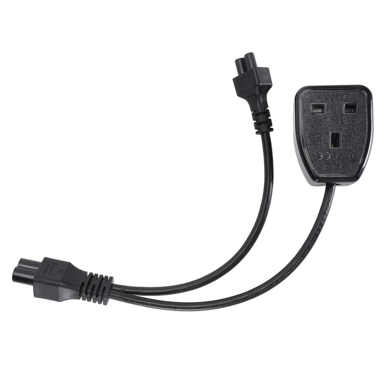 Power Plug Cable 30cm Y Shape IEC320 C6 Male to