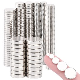 MIN CI 400Pack Neodymium Magnets, 1mm Small Magnets Round Strong Magnets 5 Different Sizes Mini Magnets for Crafts Fridge Magnets for Whiteboards Tiny Rare Earth Magnets