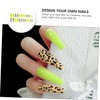 Healvian Ultra-thin Plastic Women's Fake Nails 24pcs Leopard Print Long