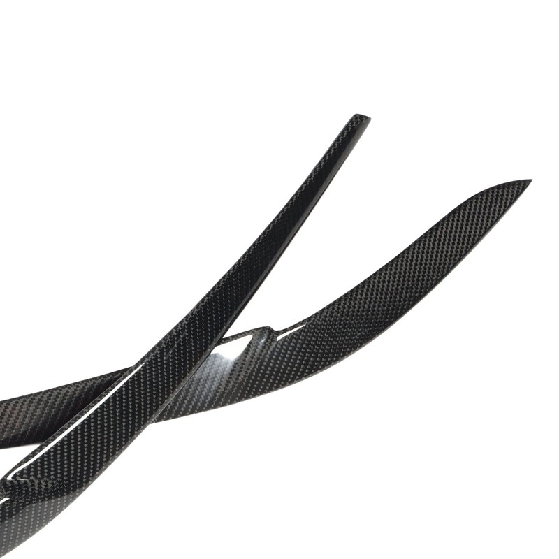 1Pair Headlight Eyelid Trim Protective Stylish Carbon Fiber Headlight Eyebrow