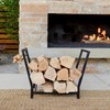 FireProof Pros Firewood Rack Outdoor and Indoor Firewood Storage with