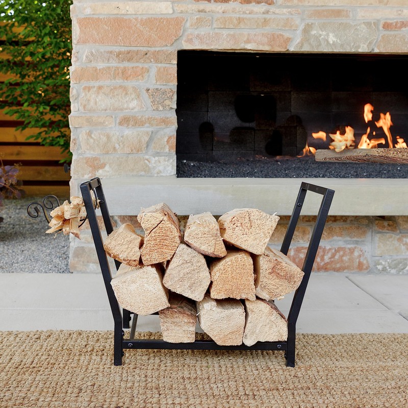 FireProof Pros Firewood Rack Outdoor and Indoor Firewood Storage with
