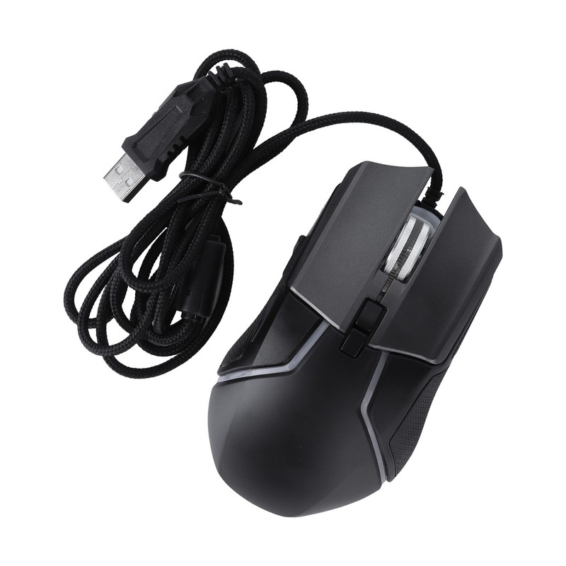 Gaming Mouse Adjustable DPI Mechanical Ergonomic RGB Lighting Wired Mice