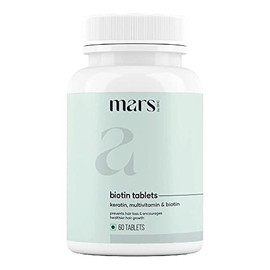  Hair Biotin - 100% Vegan, 60 Tablets | Promotes Healthy & Strong Hair Growth, Powered with Keratin, Amino Acids, Grape Seed Extract & Other Natural Supplements