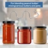 Wihteuy Peanut Butter Stirrer, Stainless Steel Peanut Butter Mixer Tool,