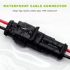 MUQIDA 5 PCS 2 Pin Way Electrical Wire Connector, Waterproof