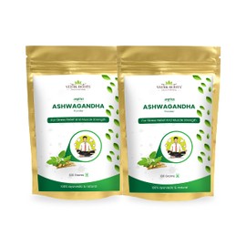 Vedikroots Vedikroots Ashwagandha Powder/Churn - A Stress Relief Elixir for an Active Lifestyle | Enriched with 100% Natural Ashwagandha Extracts (200g)