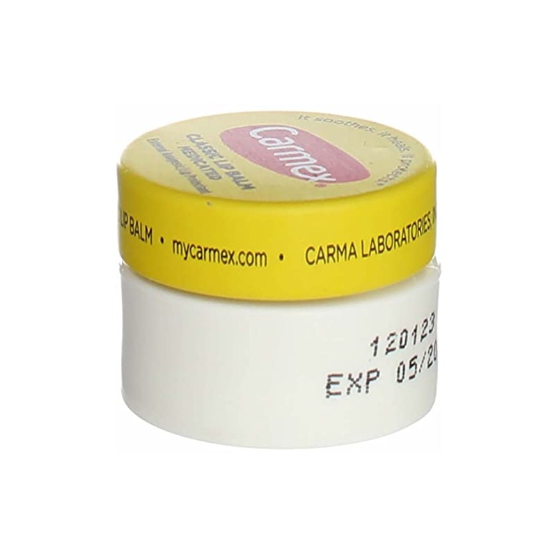 Carmex Classic Lip Balm - Tarro medicado de 0.25 onzas,